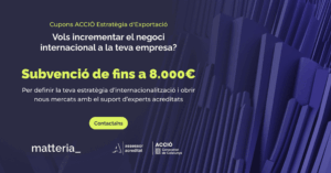 Cupons ACCIO estrategia exportació matteria_