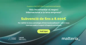 Cupons ACCIÓ Pla d'Internacionalització
