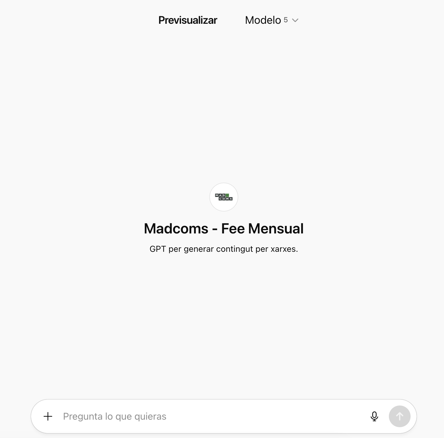 Imatge del Pas 2: GPT Personalitzat